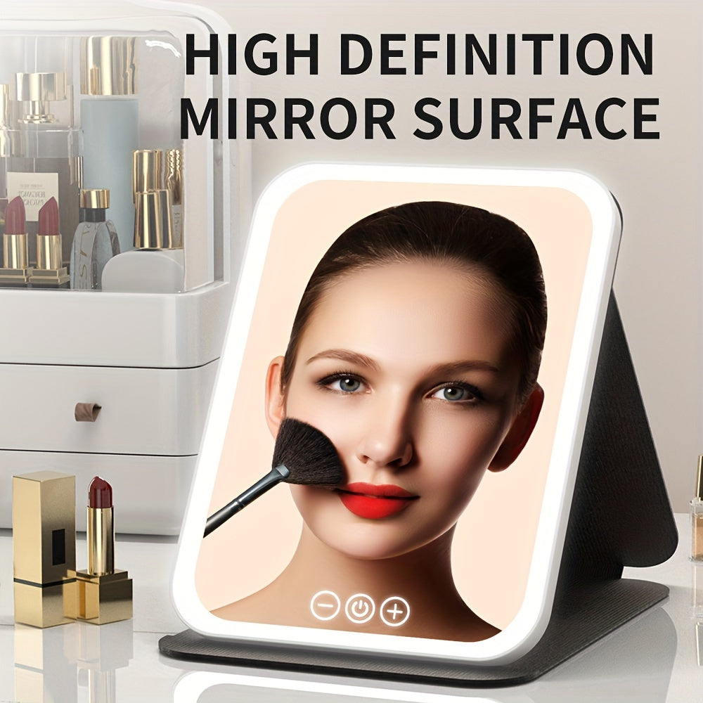 3 Color Lighting Rechargeable Cosmetic Mirror